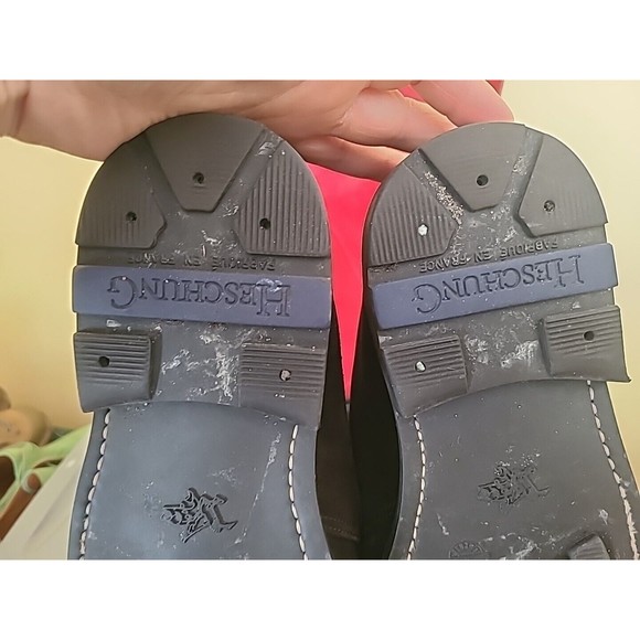 EUC $650 Heschung Dk Brown Suede Desert Chukka Dress Boots Mens Size 11 44 9.5 - Picture 9 of 10